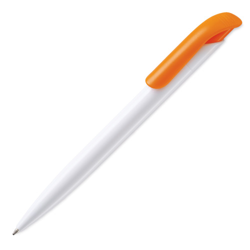 Długopis Atlas z hard-color Biały / pomarańczowy LT80825-N0126 