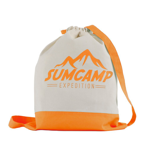 Bawełniany worek z szerokimi paskami | Tess Pomarańczowy V7325-07 (5)