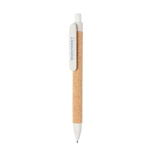 Ekologiczny długopis biały P610.983 (3)