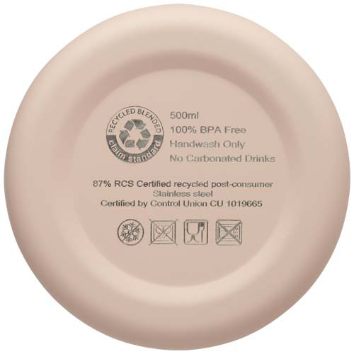 Spring miedziana butelka próżniowa z certyfikatem RCS 500 ml Pale blush pink 10079840 (6)