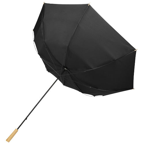 Wiatroodporny parasol golfowy 76 cm z PET z recyklingu Romee Czarny 10940990 (3)