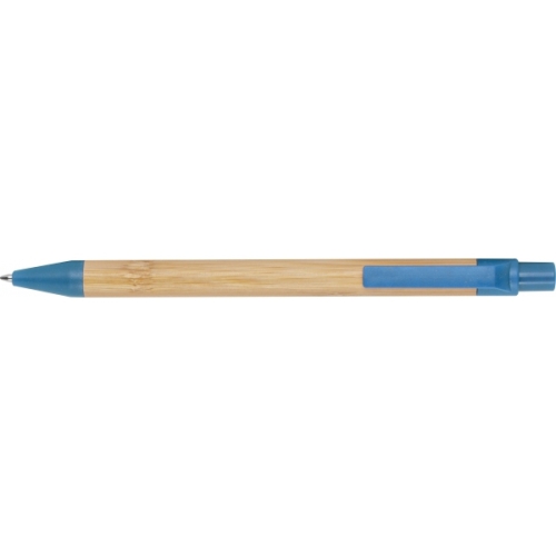 Długopis bambusowy Halle niebieski 321104 (2)