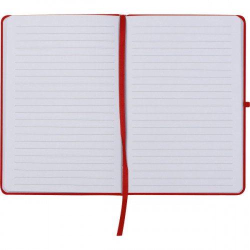Notatnik A5 w linie z materiałów z recyklingu LORENA Czerwony 2875905 (4)
