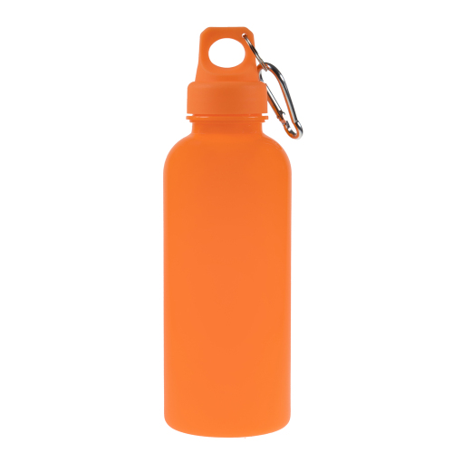 Bidon, butelka sportowa 600 ml z karabińczykiem pomarańczowy V8439-07 (1)