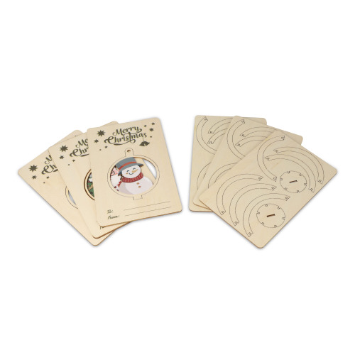 Zestaw 3 drewnianych ozdób świątecznych InSideOut  Naturalny LT57400-N0094 (4)