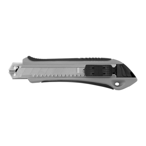 Nóż do tapet z mechanizmem zabezpieczającym, zapasowe ostrza w komplecie szary V7237-19 (3)