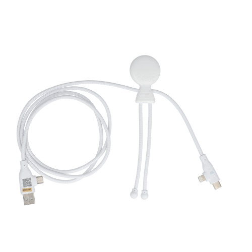 Xoopar Mr. Bio Long 60 W PD kabel do ładowania 1.2 metra Biały LT41024-N0001 (2)