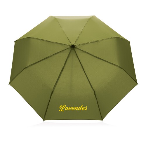 Mały bambusowy parasol 20,5" Impact AWARE™ RPET, składany zielony P850.577 (4)