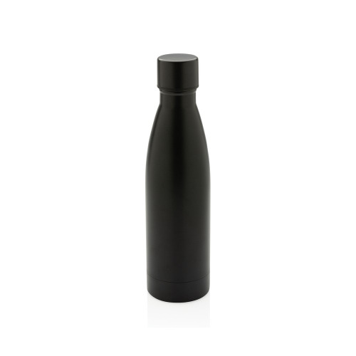Butelka termiczna 500 ml, stal nierdzewna z recyklingu Czarny P433.271 