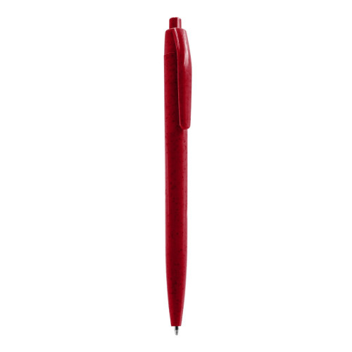 Długopis z włókien słomy pszenicznej czerwony V1979-05 (2)