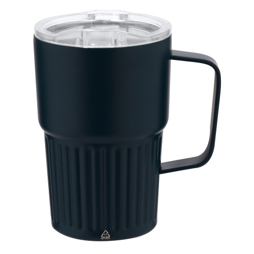 Kubek termiczny 450 ml ze stali nierdzewnej z recyklingu Granatowy VA685-04 (2)
