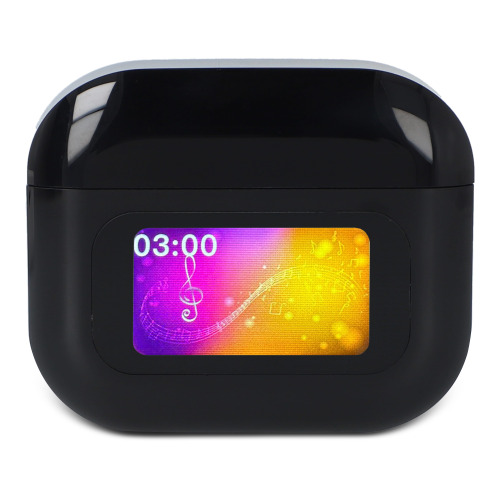 Bezprzewodowe słuchawki douszne ANC z ekranem dotykowym LCD Czarny LT95603-N0002 (2)