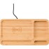 Bambusowy organizer na biurko, ładowarka bezprzewodowa 5W drewno V0185-17 (4) thumbnail