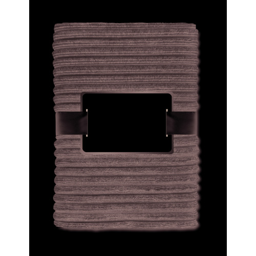 Flanelowy koc z przędzy Szary MO9363-07 (1)