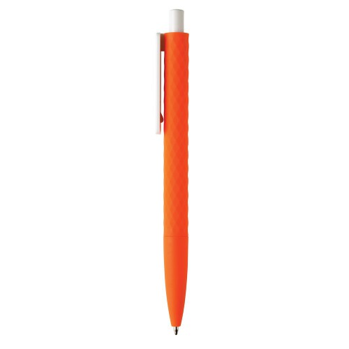 Długopis X3 z przyjemnym w dotyku wykończeniem pomarańczowy V1999-07 (1)
