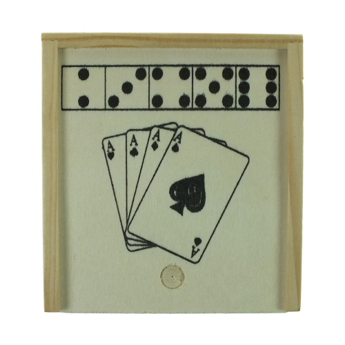 Zestaw gier: karty i kości neutralny V6209-00 (1)