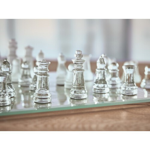 Szklany zestaw szachowy przezroczysty MO6342-22 (7)