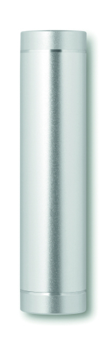 Powerbank w kształcie cylindra srebrny mat MO9032-16 (1)