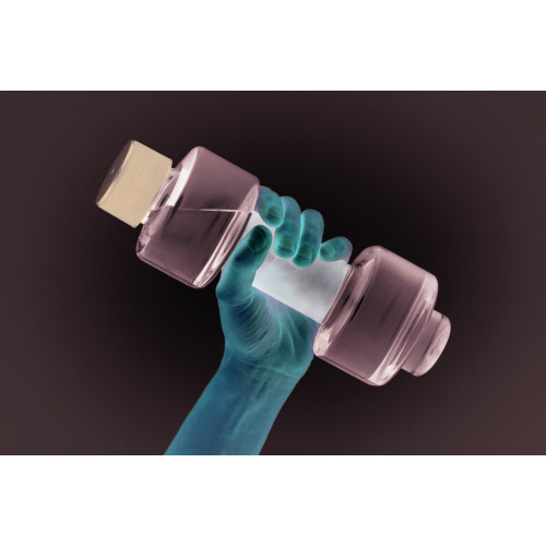 Butelka-ciężarek Przezroczysty szary MO9579-27 (3)