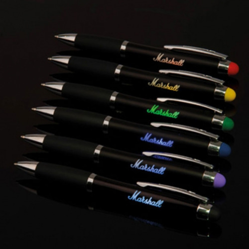 Długopis metalowy touch pen lighting logo LA NUCIA Czarny 054003 (4)