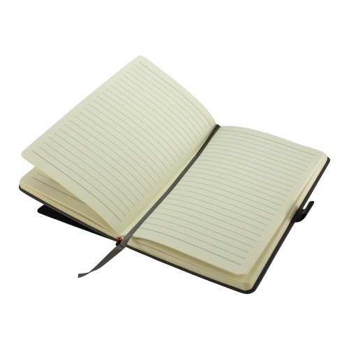 Notatnik A5 w linie z wizytownikiem IGNACY Ciemnoszary 2008877 (7)