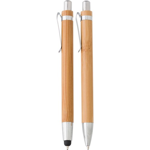 Zestaw piśmienny, długopis, touch pen i ołówek mechaniczny brązowy V1803-16 (2)