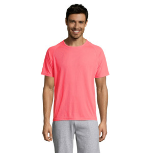 SPORTY Męski T-SHIRT 140g Neon Coral
