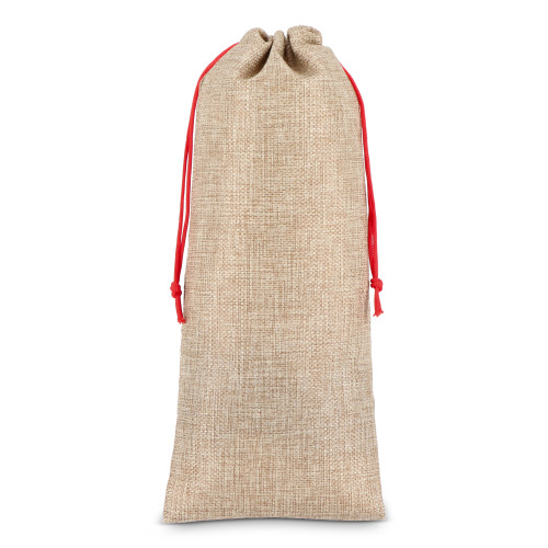 Torebka na wino w stylu juty 14 x 34 cm Naturalny LT90277-N0094 (4)