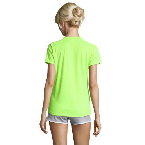 SPORTY Damski T-Shirt 140g Neon Yellow S01159-NE-S (1)