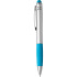 Długopis, touch pen z lampką błękitny V1796-23  thumbnail