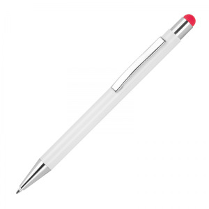 Długopis aluminiowy soft touch i touch pen JEAN Czerwony