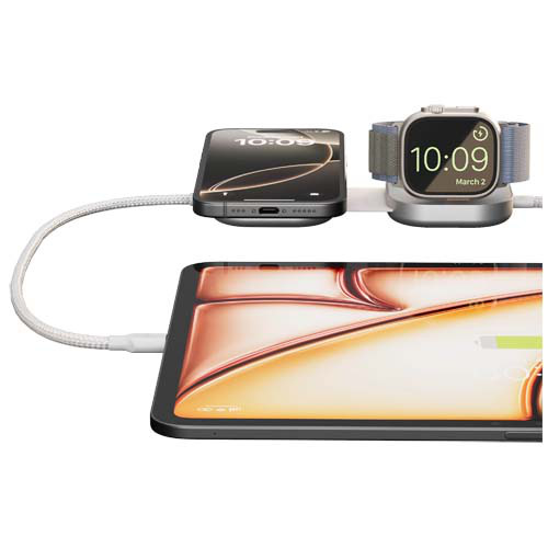 Zens Pro 3 kabel ładujący USB-C 3 w 1 o mocy 140 W Biały 12082201 (2)