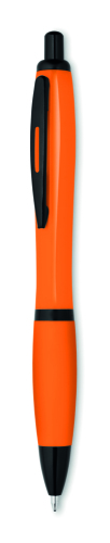 Kolorowy długopis z czarnym wy pomarańczowy MO8748-10 (1)