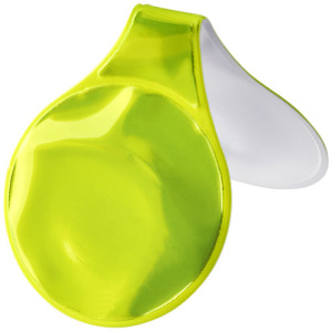 RFX™ reflective mały okrągły odblaskowy magnes z PVC Neonowy żółty