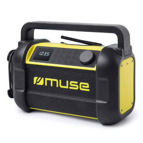 M-928 | Muse radio robocze z bluetooth 20W z radiem FM Czarny / żółty LT55007-N0241 