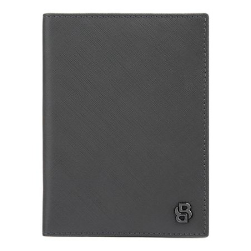 Etui na paszport Double B Saffiano Black Szary HLP526H (6)