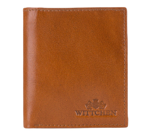 Męski portfel WITTCHEN ze skóry mały Jasny brąz WITT26-1-422 