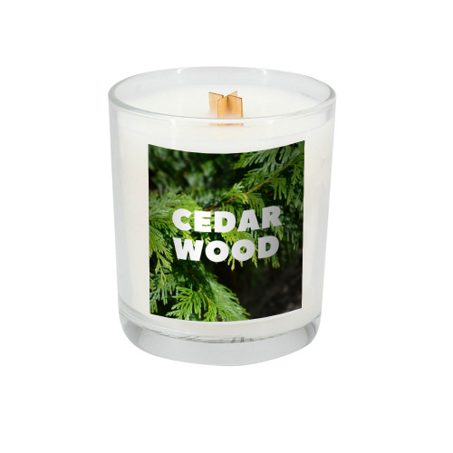 Świeca sojowa 190g Cedarwood Przeźroczysty PS0003 (3)
