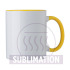 Kubek ceramiczny 300 ml żółty V6986-08  thumbnail