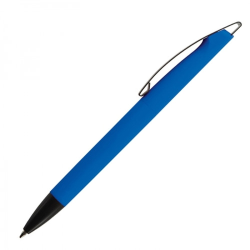 Długopis plastikowy soft touch BRESCIA Niebieski 009904 (3)