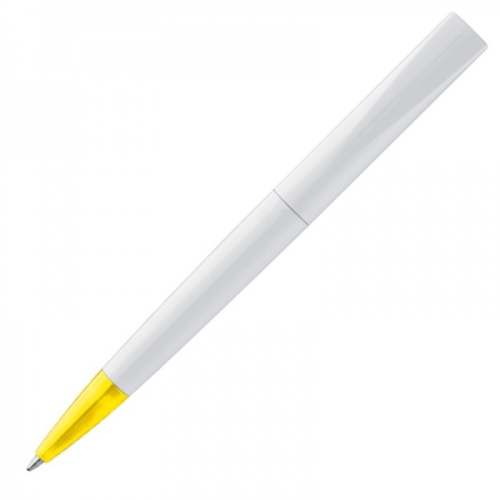 Długopis plastikowy z szerokim klipsem CANBERRA żółty 306108 (4)