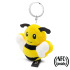 Pluszowa pszczoła RPET z chipem NFC, brelok | Zibee żółty HE795-08 (9) thumbnail