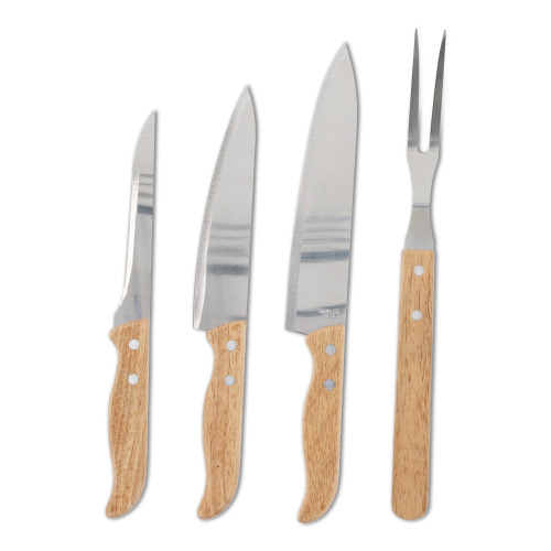 Zestaw noży w pudełku prezentowym Drewniany LT94498-N0093 (4)