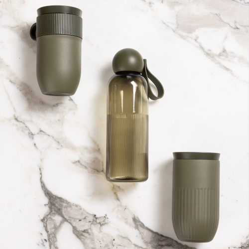Sagaform Ture butelka na wodę 600 ml Transparentny / ciemnozielony LT52056-N0430 (5)