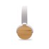 Składane bezprzewodowe słuchawki nauszne, bambusowe elementy biały V0190-02 (4) thumbnail
