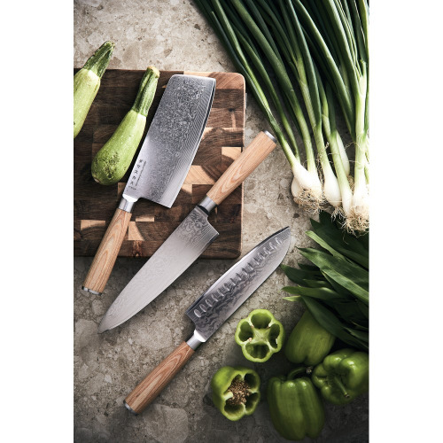 Nóż santoku VINGA Hattasan Damascus Szary VG011-32 (5)