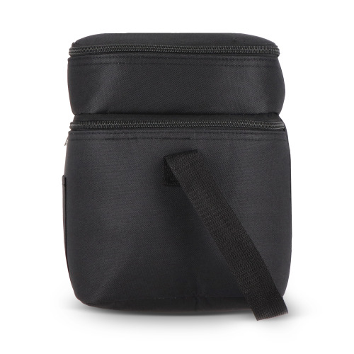 R-PET 600D Dwukomorowa torba chłodząca 30 x 20 x 24 cm 12L Czarny LT95393-N0002 (7)
