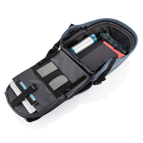 Bobby Hero Small plecak chroniący przed kieszonkowcami Niebieski P705.709 (4)