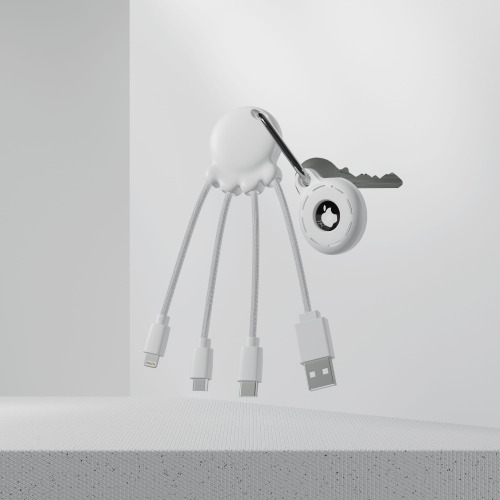2087 | Xoopar Octopus Charging cable Biały LT41005-N0001 (3)