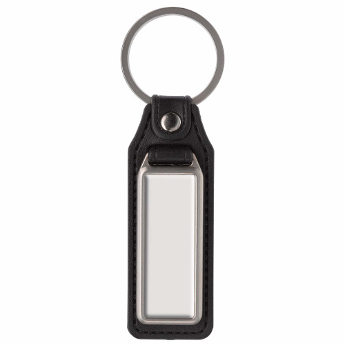 Metalowy brelok Czarny / srebrny matowy LT99693-N0291 (1)